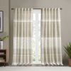 Cotton Printed Curtain Panel with Chenille detail and Lining - as Pic