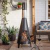 Outdoor Steel Chiminea Patio Heater - Default Title