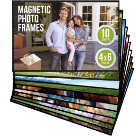 10 pack 4x6 inch Magnetic Picture Frames for Refrigerator Magnet Picture Frames for Fridge Magnetic Picture Holder - Juzari