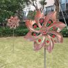 1pc Wind Spinner With Garden Stake; Kinetic Wind Spinners Outdoor Garden Stake For Yard And Garden - Garden Spinning Ornament