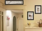 "Kitchen Friendship Collection III" 3-Piece Vignette By Artisan Trendy Decor, Ready to Hang Framed Print, Black Frame - as Pic