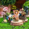 Mini Drunk Gnomes Dwarf Fairy Garden Statue Miniatures Courtyard Elf Figure Resin Micro Landscape Outdoor Figurine Ornaments - F334494