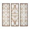 Two-tone Geometric 3-piece Wood Wall Decor Set - as Pic