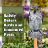 1pc Owl Decoy To Scare Birds Away, Fake Owl Scarecrows, Pigeon Deterrent, Plastic Owl Statue For Outdoor Garden Balcony Porch Yard - HBXMTY-2018-2
