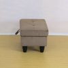 Brown Corduroy Living Room Sofa Ottoman - Brown