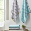Cotton Jacquard Bath Towel 6 Piece Set - as Pic