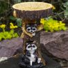 1pc, 7.87inch Resin Bird Bath Bowl For Garden, Animals & Tree Shape Wild Bird Feeder Birdbath Bowl, Home Decor, Garden Decor - A