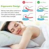 Bamboo Memory Foam Pillow Hypoallergenic Bed Pillow For Head Neck Rest Sleeping Shredded Pillow With Washable Cover [Queen Size] - Queen