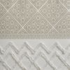 Cotton Printed Curtain Panel with Chenille detail and Lining - as Pic