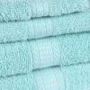 Basic Solid 18-Piece Bath Towel Set Collection - Aqua