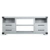 Manhattan Comfort Richmond 60" TV Stand with 2 Drawers and 4 Shelves in Grey - Default Title