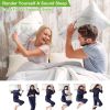 Bamboo Memory Foam Pillow Hypoallergenic Bed Pillow For Head Neck Rest Sleeping Shredded Pillow With Washable Cover [Queen Size] - Queen