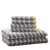 Cotton Jacquard Bath Towel 6 Piece Set - as Pic