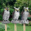 1pc Owl Decoy To Scare Birds Away, Fake Owl Scarecrows, Pigeon Deterrent, Plastic Owl Statue For Outdoor Garden Balcony Porch Yard - HBXMTY-2018-3