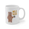 Number One Dad Bear Coffee Tea Mug - One Size