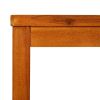 Coffee Table 23.6"x23.6"x17.7" Solid Acacia Wood - Brown