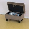 Brown Corduroy Living Room Sofa Ottoman - Brown