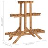 Plant Stand 32.7"x9.8"x32.7" Firwood - Brown