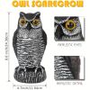1pc Owl Decoy To Scare Birds Away, Fake Owl Scarecrows, Pigeon Deterrent, Plastic Owl Statue For Outdoor Garden Balcony Porch Yard - HBXMTY-2018-3