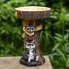 1pc, 7.87inch Resin Bird Bath Bowl For Garden, Animals & Tree Shape Wild Bird Feeder Birdbath Bowl, Home Decor, Garden Decor - A