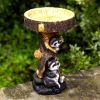 1pc, 7.87inch Resin Bird Bath Bowl For Garden, Animals & Tree Shape Wild Bird Feeder Birdbath Bowl, Home Decor, Garden Decor - A