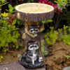 1pc, 7.87inch Resin Bird Bath Bowl For Garden, Animals & Tree Shape Wild Bird Feeder Birdbath Bowl, Home Decor, Garden Decor - A