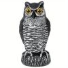 1pc Owl Decoy To Scare Birds Away, Fake Owl Scarecrows, Pigeon Deterrent, Plastic Owl Statue For Outdoor Garden Balcony Porch Yard - HBXMTY-2018-3
