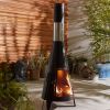 Outdoor Steel Chiminea Patio Heater - Default Title