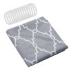 Shower Curtain Waterproof 70x70' Inches Bathroom Shower Drape Liner Print Polyester Fabric Bathroom Curtain - Gray