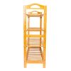 Bamboo Shoe Rack 4-Tier Entryway Shoe Shelf Storage Organizer for Home & Office Easy to Assemble Wood Color - Wood Color