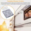 Shower Curtain Waterproof 70x70' Inches Bathroom Shower Drape Liner Print Polyester Fabric Bathroom Curtain - Gray